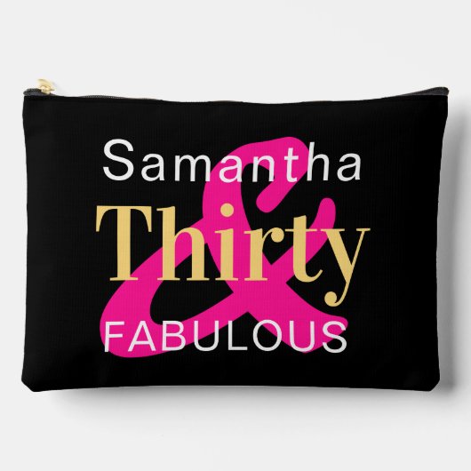 30e verjaardag gepersonaliseerde dertig en Fabulou Etui (Voorkant)