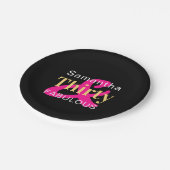 30e verjaardag gepersonaliseerde dertig fantastisc papieren bordje (Gekanteld)