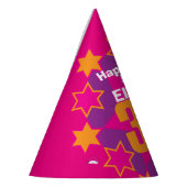 30e verjaardag gepersonaliseerde foto ster naam pe feesthoedjes (Links)