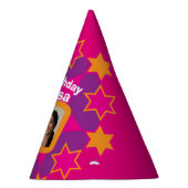 30e verjaardag gepersonaliseerde foto ster naam pe feesthoedjes (Rechts)