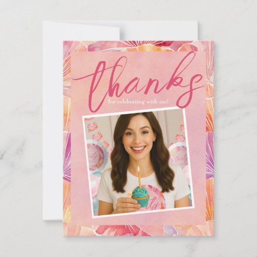 30e verjaardag gesprek dertig tot mij dank je kaar bedankkaart (Voorkant)