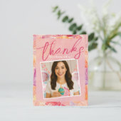 30e verjaardag gesprek dertig tot mij dank je kaar bedankkaart (Staand voorkant)