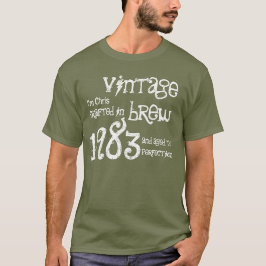 30e verjaardag Gift 1983  Brew Army G213 T-shirt (Voorkant)