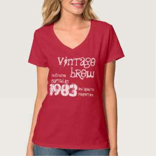 30e verjaardag Gift 1983  Brew Gift for her T-shirt