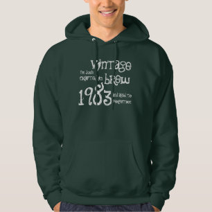 30e verjaardag Gift 1983  Brew Name for Hem Hoodie