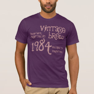 30e verjaardag Gift 1984  Brew Bordeaux T-shirt