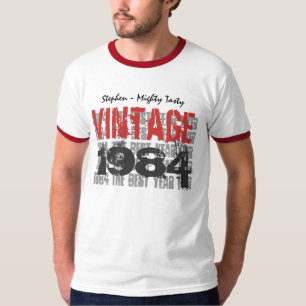30e verjaardag Gift Best 1984  Grunge 01M T-shirt
