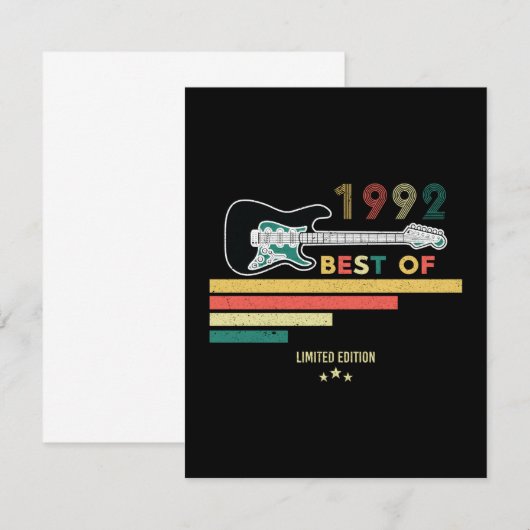 30e verjaardag gitaarlover beste van 1992 (Voorkant / Achterkant)