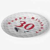 30e verjaardag Golf Ball Design Bord (Gekanteld)