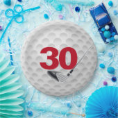 30e verjaardag Golf Ball Design Bord (Feest)