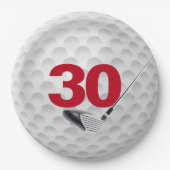 30e verjaardag Golf Ball Design Bord (Voorkant)