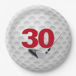 30e verjaardag Golf Ball Design Bord