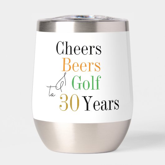 30e verjaardag Golf Party Cheers Bieren (Voorkant)