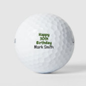 30e verjaardag golfballen (Voorkant)