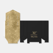 30e Verjaardag Gouden Bedank Doosje (Uitgevouwen)