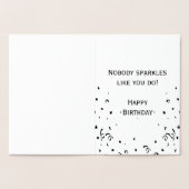 30e verjaardag Gouden folie Fabulous bij 30 Folie Kaarten (Binnen)