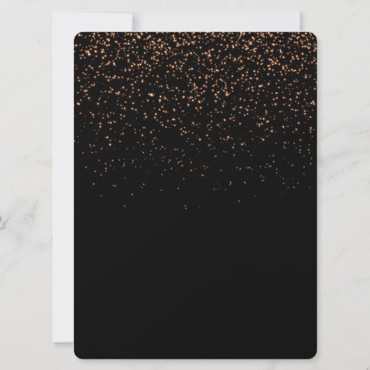 30e verjaardag Gouden Glitter Kaart (Achterkant)