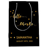 30e verjaardag gouden hallo dertig medium cadeauzakje (Voorkant)