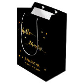 30e verjaardag gouden hallo dertig medium cadeauzakje (Achterkant Gekanteld)