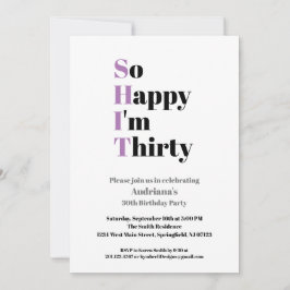 30e verjaardag grappigheid, zo blij dat ik 30 ben kaart