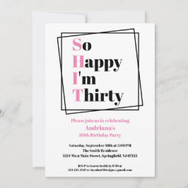 30e verjaardag grappigheid, zo blij dat ik 30 ben kaart
