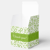 30e verjaardag Groen/wit Random Number Pattern Bedankdoosjes (Geopend)