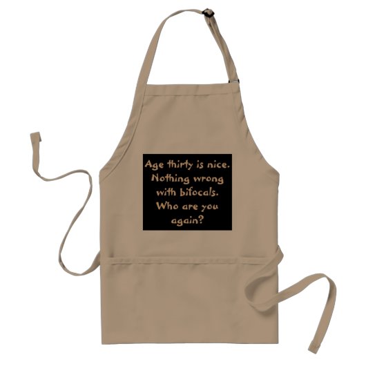 30e verjaardag Haiku Apron - Unisex Standaard Schort (Voorkant)