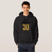 30e verjaardag Hallo Dertig plein Hoodie (Voorkant volledig)