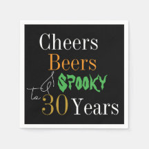 30e verjaardag Halloween Cheers Beers Spooky Party