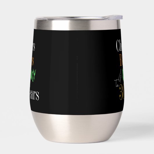 30e verjaardag Halloween griezelige proost bier fe (Links)