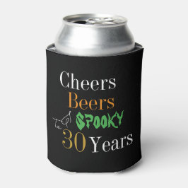 30e verjaardag Halloween Spooky Cheers Beers Party Blikjeskoeler