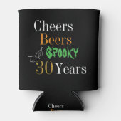 30e verjaardag Halloween Spooky Cheers Beers Party Blikjeskoeler (Voorkant)