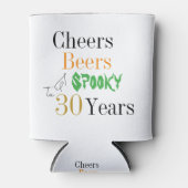 30e verjaardag Halloween Spooky Cheers Party Favor Blikjeskoeler (Voorkant)