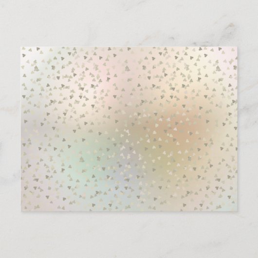 30e verjaardag Harten Confetti Save the Date  Aankondigingskaart (Achterkant)