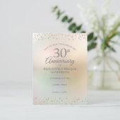 30e verjaardag Harten Confetti Save the Date  Aankondigingskaart (Staand voorkant)