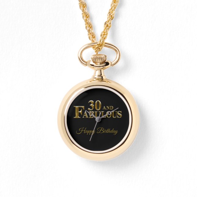 30e verjaardag  horloge (Voorkant)
