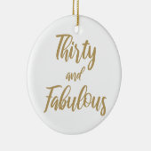 30e verjaardag Humor Keramisch Ornament (Rechts)