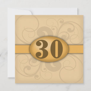30e verjaardag / jubileumfeest kaart