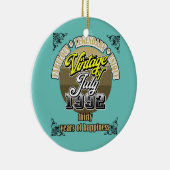 30e verjaardag juli 1992  30 jaar keramisch ornament (Rechts)