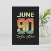  30e verjaardag juni 1990 Sport Gift Kaart (Staand voorkant)