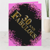 30e verjaardag kaart (Voorkant)