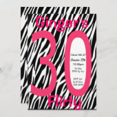 30e verjaardag kaart (Voorkant / Achterkant)