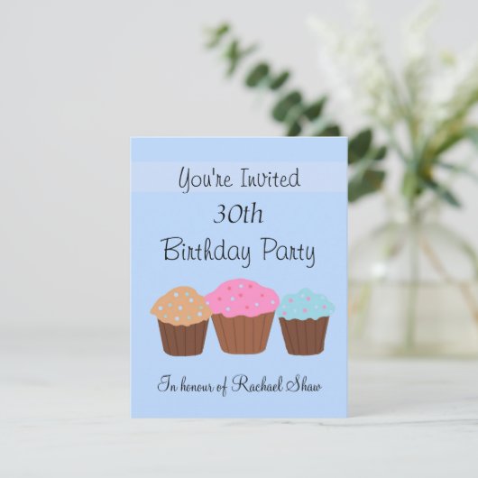 30e verjaardag kaart (Staand voorkant)