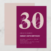 30e verjaardag kaart (Voorkant / Achterkant)