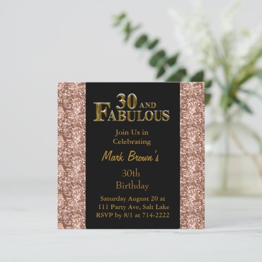 30e verjaardag kaart (Staand voorkant)