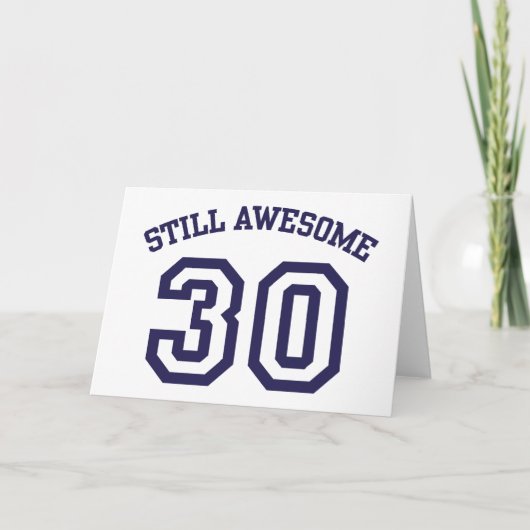 30e verjaardag kaart (Voorkant)