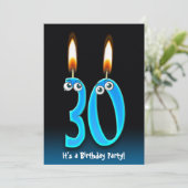 30e verjaardag kaart (Staand voorkant)