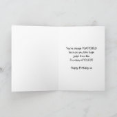 30e verjaardag Kaart - Leuke dame met een glaasje  (Binnen)