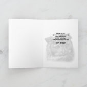 30e Verjaardag Kaart met Grote Gehoornde Uilenvoge (Binnen)