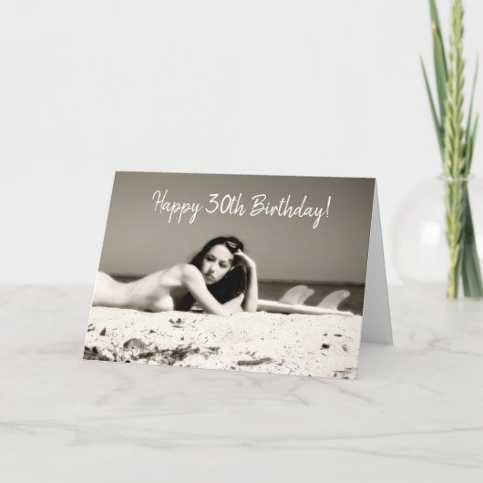 30e verjaardag Kaart voor alleenstaande man (Voorkant)